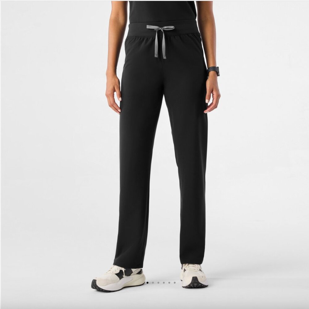 FIGS Black High Waisted Livingston Scrub Pants Small